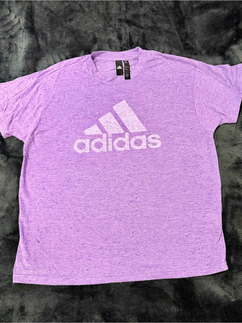 adidas Purple Speckled Crewneck Tee